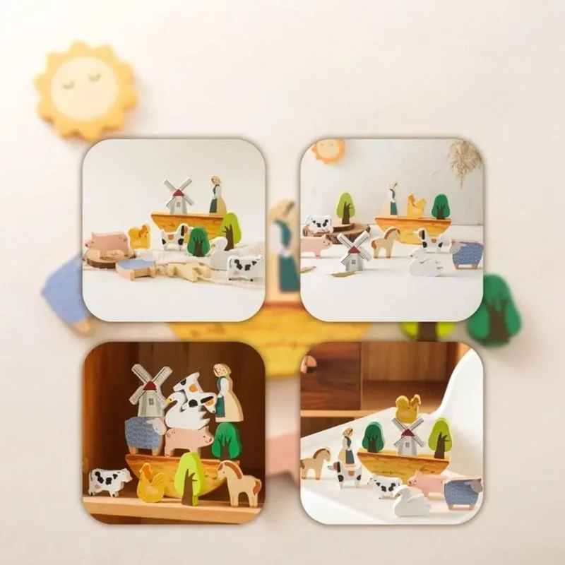 Jouet en Bois Bébé Ferme – BalanceFarm™