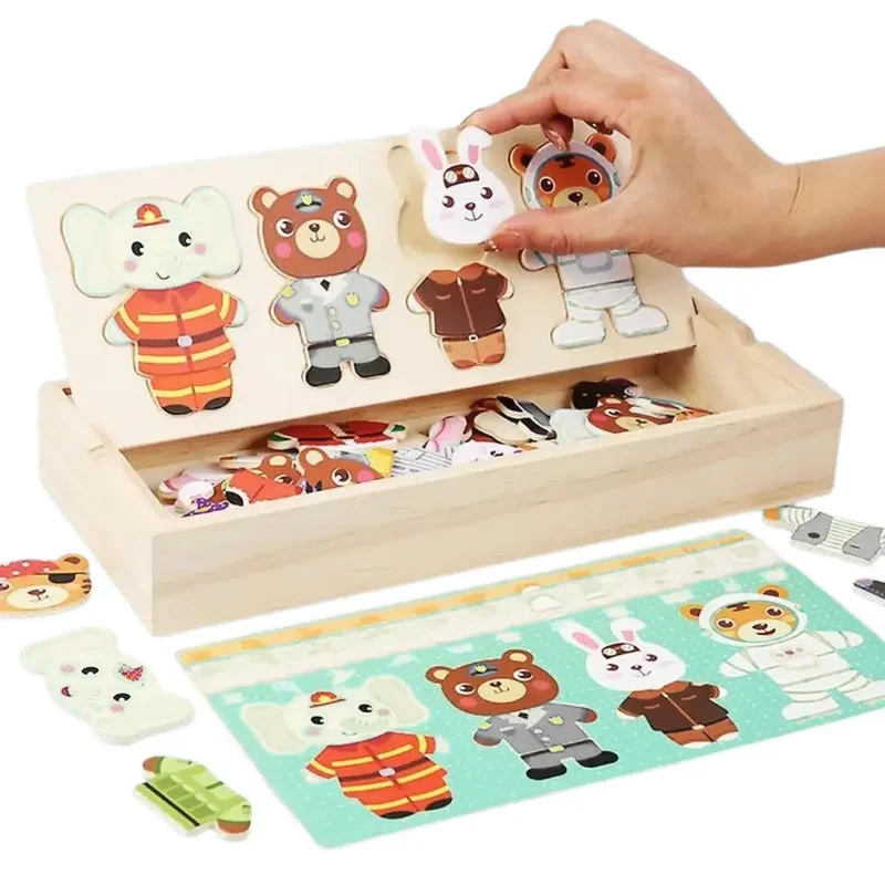 Puzzle en Bois Enfant Montessori – FunZoo™
