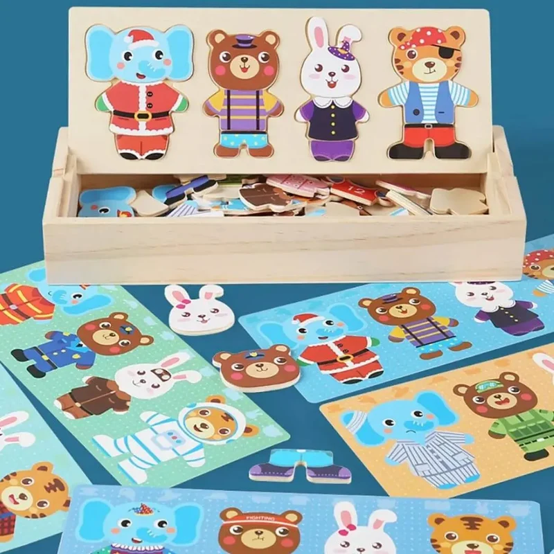 Puzzle en Bois Enfant Montessori – FunZoo™
