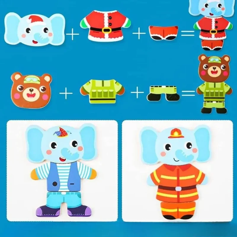 Puzzle en Bois Enfant Montessori – FunZoo™