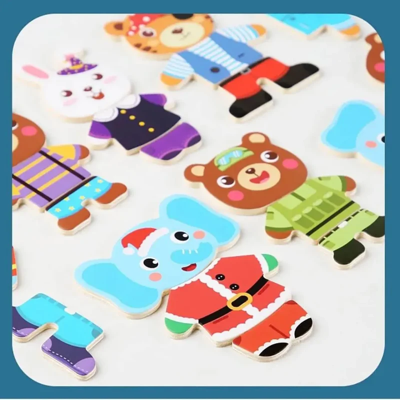 Puzzle en Bois Enfant Montessori – FunZoo™