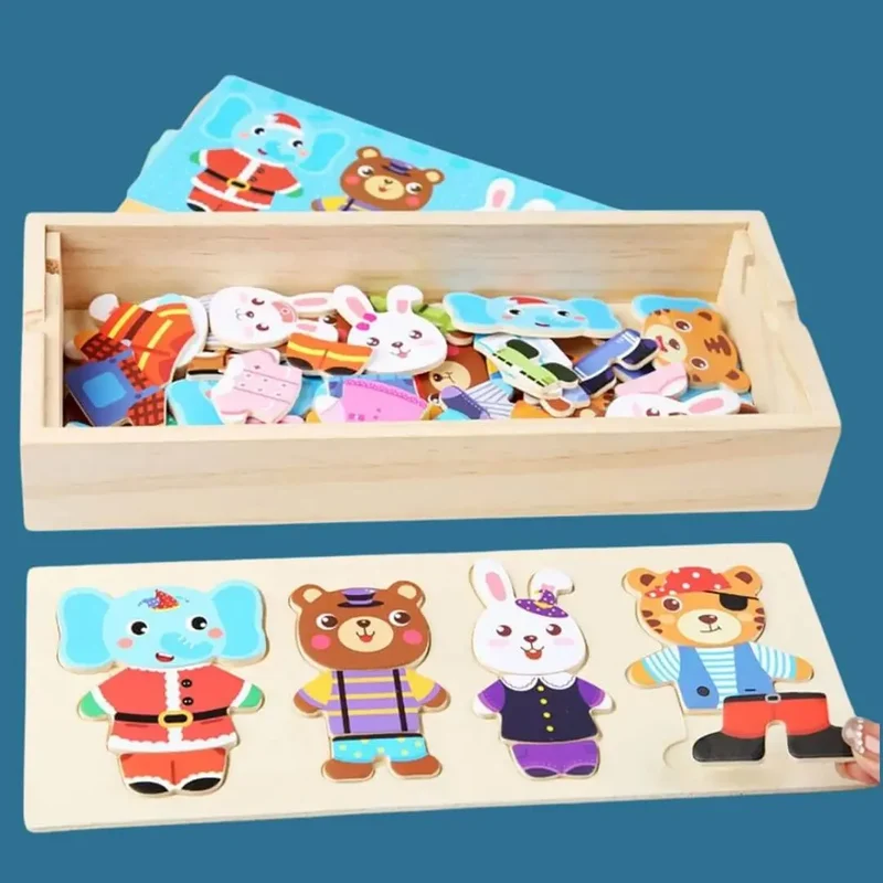 Puzzle en Bois Enfant Montessori – FunZoo™