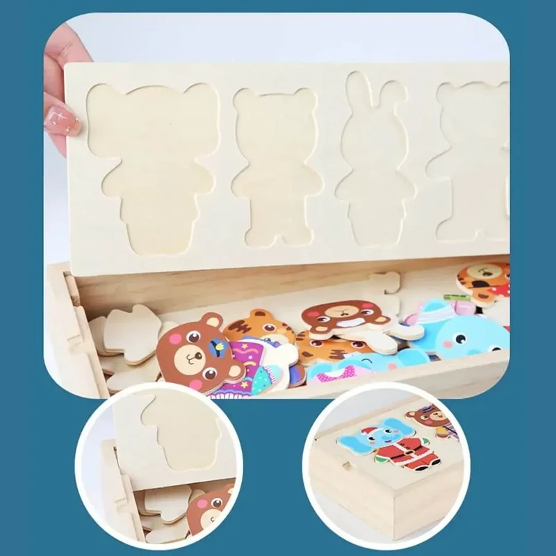 Puzzle en Bois Enfant Montessori – FunZoo™