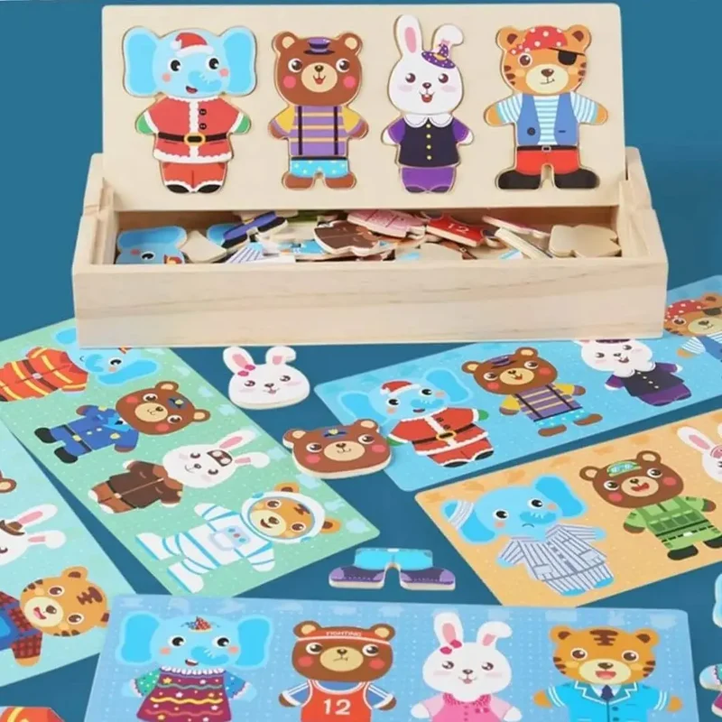 Puzzle en Bois Enfant Montessori – FunZoo™