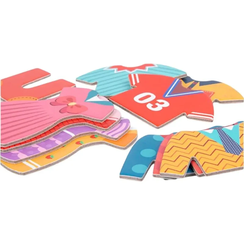 Puzzle pour Enfant d’Habillage en Bois – Cool Clothes™