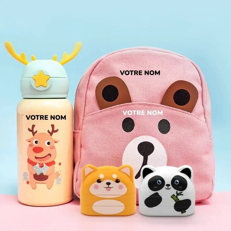 Tampon Personnalisé Double Face Noir & Blanc – Taggy™