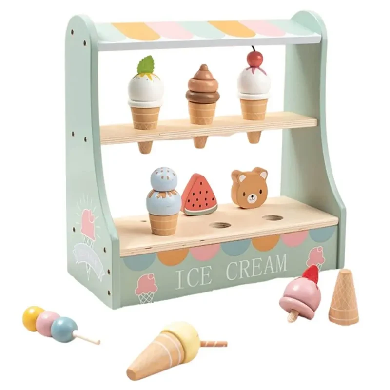 Dinette en bois – Ensemble Comptoir de Crème Glacée WOUG™