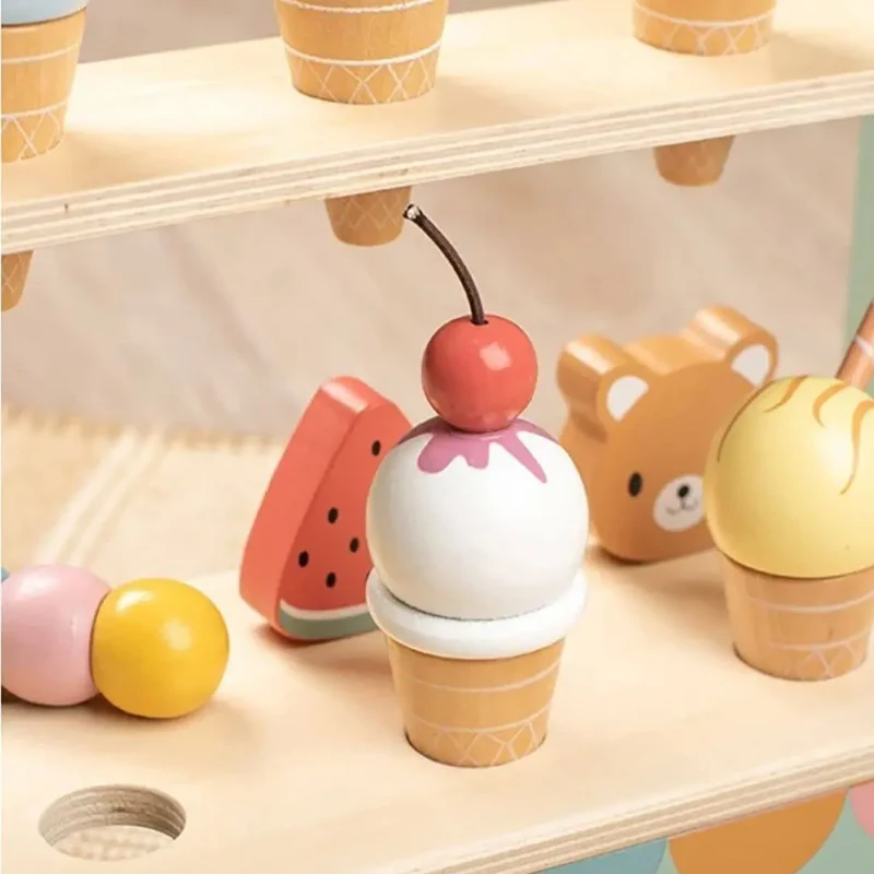 Dinette en bois – Ensemble Comptoir de Crème Glacée WOUG™