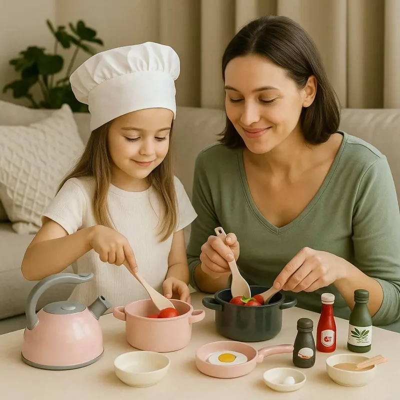 Jouet Cuisine Enfant 32 Pièces – Dinette Petit Chef™