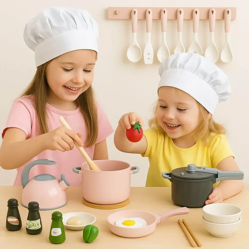 Jouet Cuisine Enfant 32 Pièces – Dinette Petit Chef™