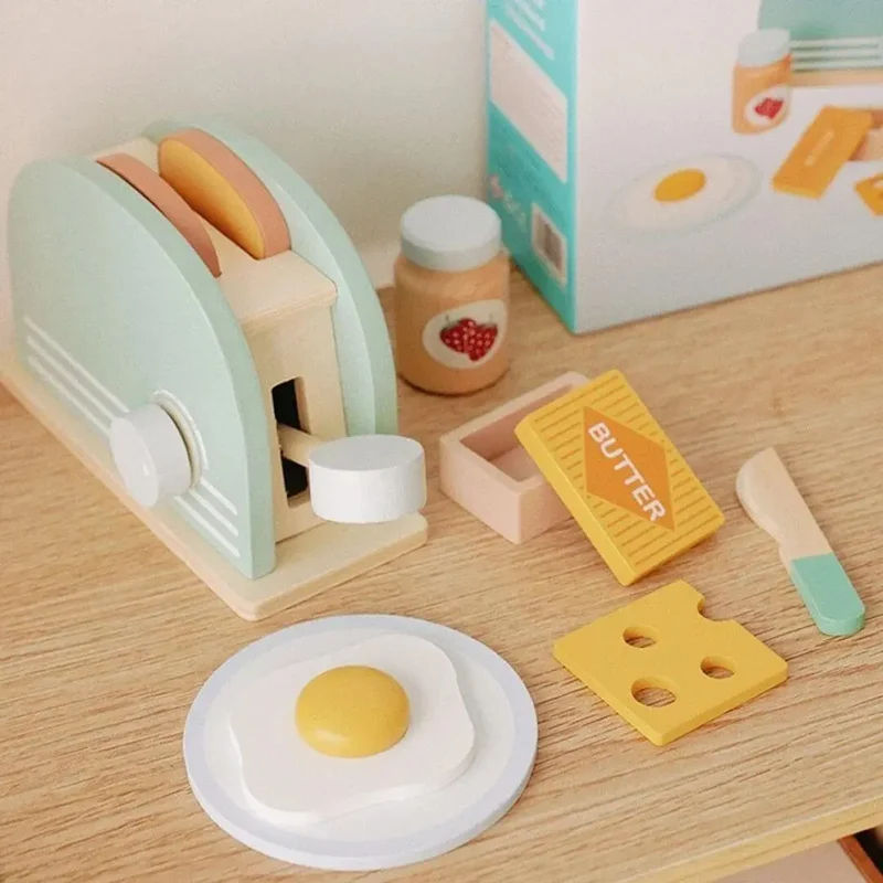 Jouet Cuisine en Bois – Grille-Pain Éducatif ToastyPlay™