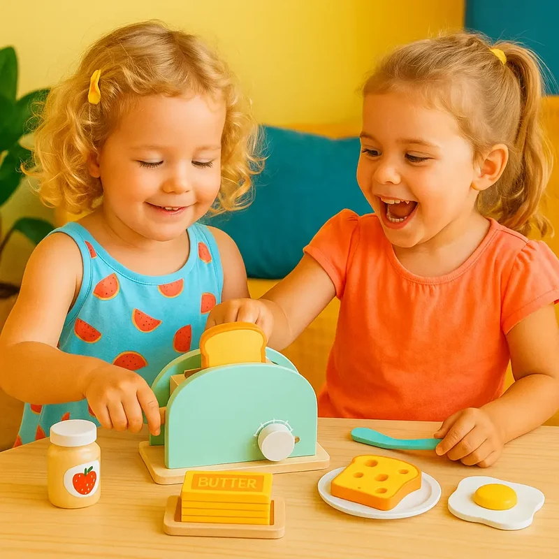 Jouet Cuisine en Bois – Grille-Pain Éducatif ToastyPlay™