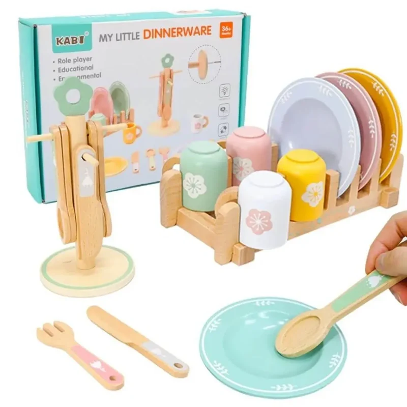 Service de Vaisselle en Bois pour Enfant – SweetDishes™