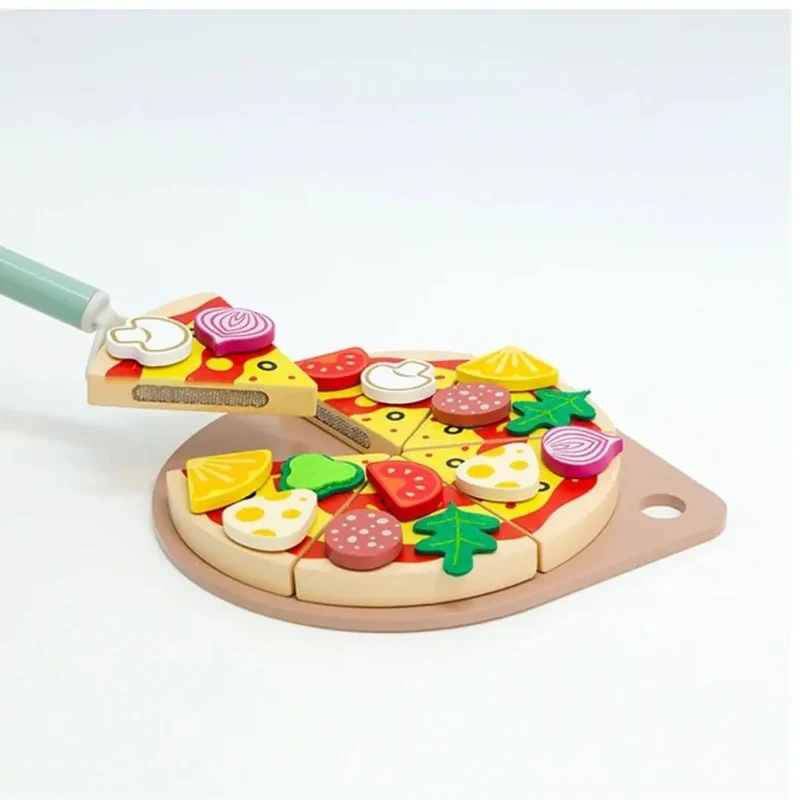 Pizza en Bois Jouet à Garnir – PizzaPlay™