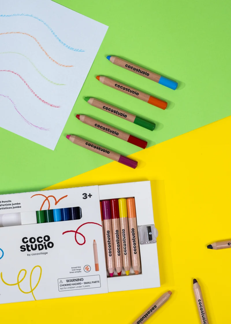 Set of 12 Jumbo Artist Colored Pencils