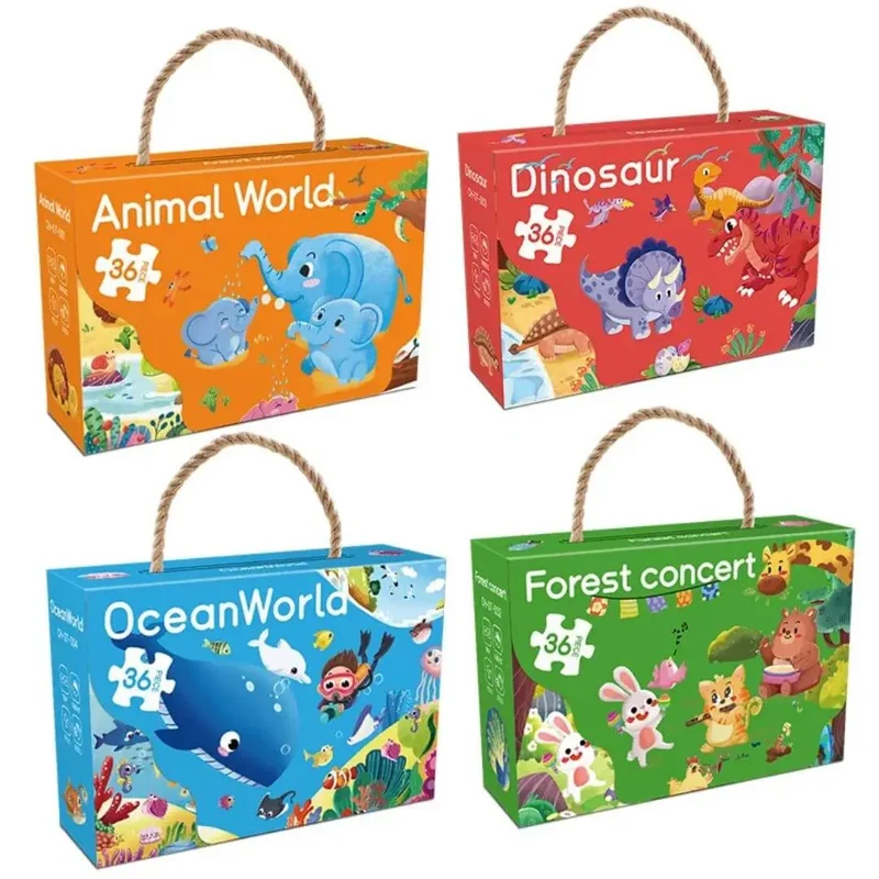 Puzzle Bébé 36 Pièces avec Poignée – FunBox™