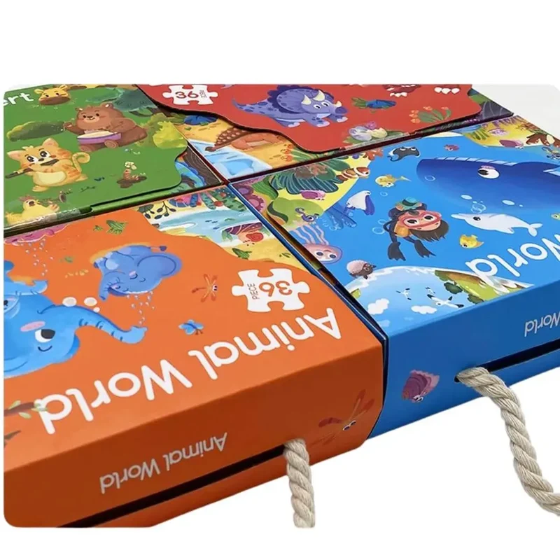 Puzzle Bébé 36 Pièces avec Poignée – FunBox™