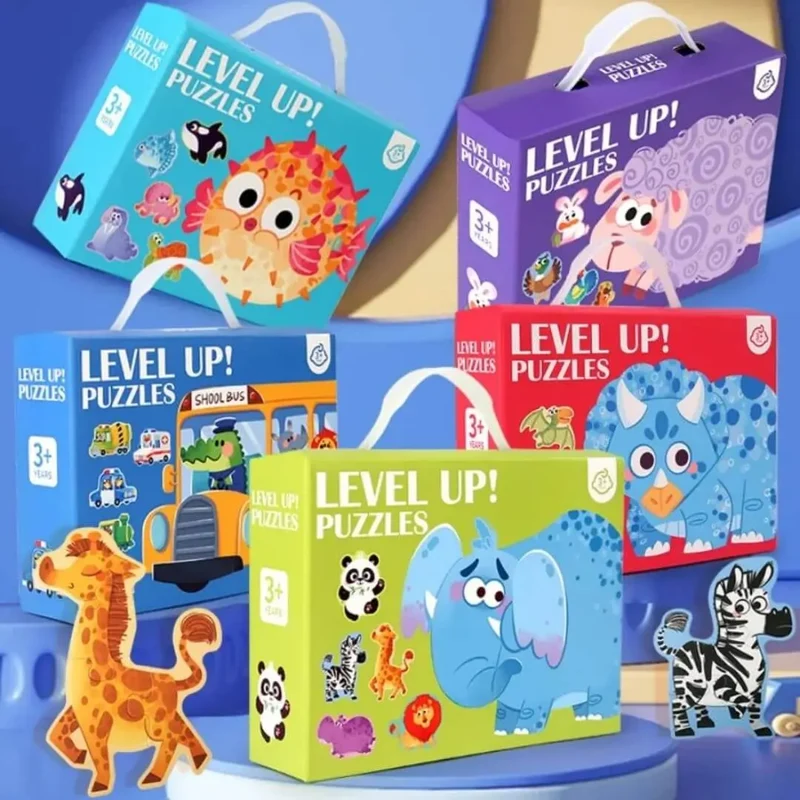 Puzzle Bébé Éducatif 6-en-1 – LevelUp™ Box