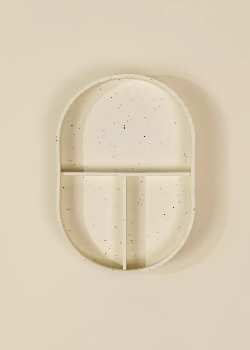 Silicone Toddler Divided Plate–Pottery Coll