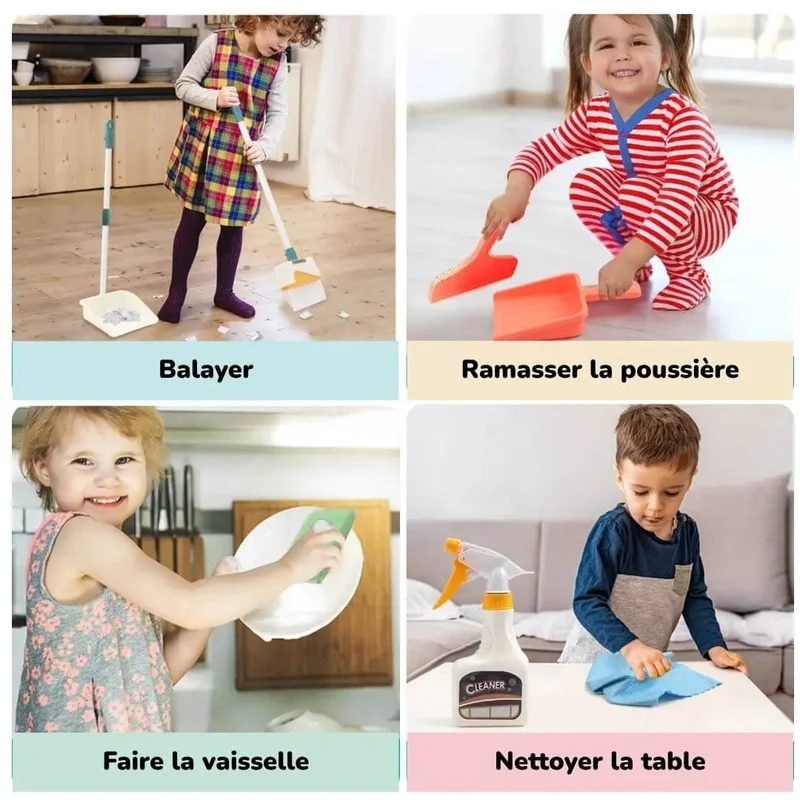 Jeu d’imitation ménage enfant – CleanTime™