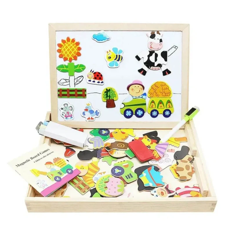 Puzzle Magnétique Double Face – CréaMagnet™
