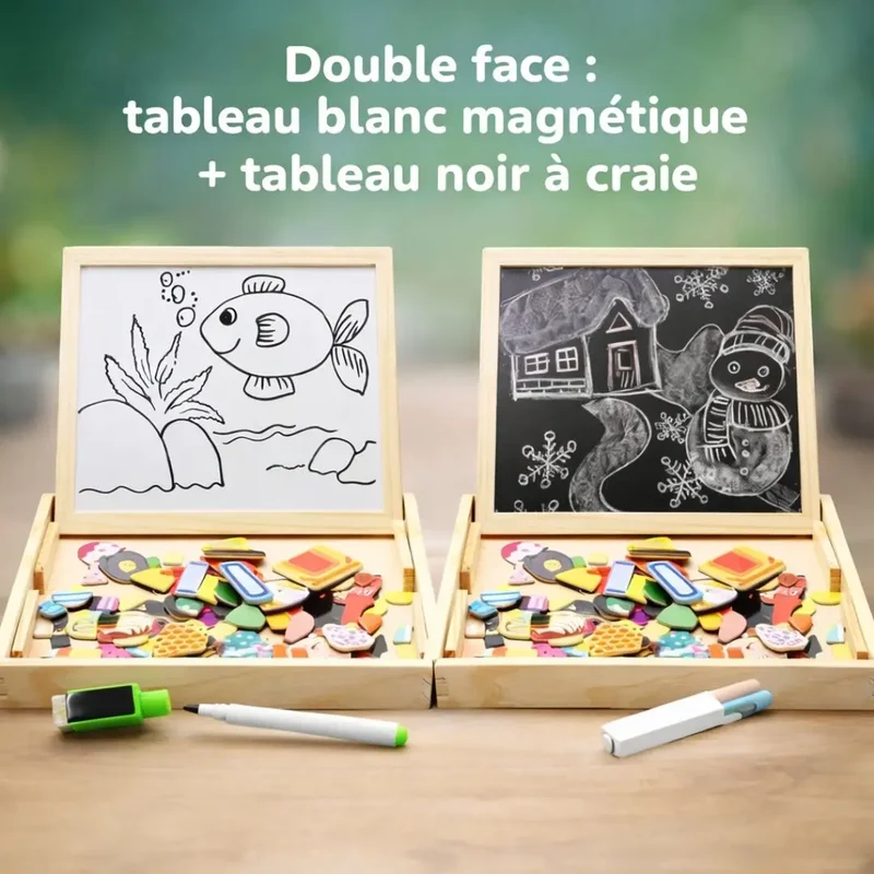 Puzzle Magnétique Double Face – CréaMagnet™