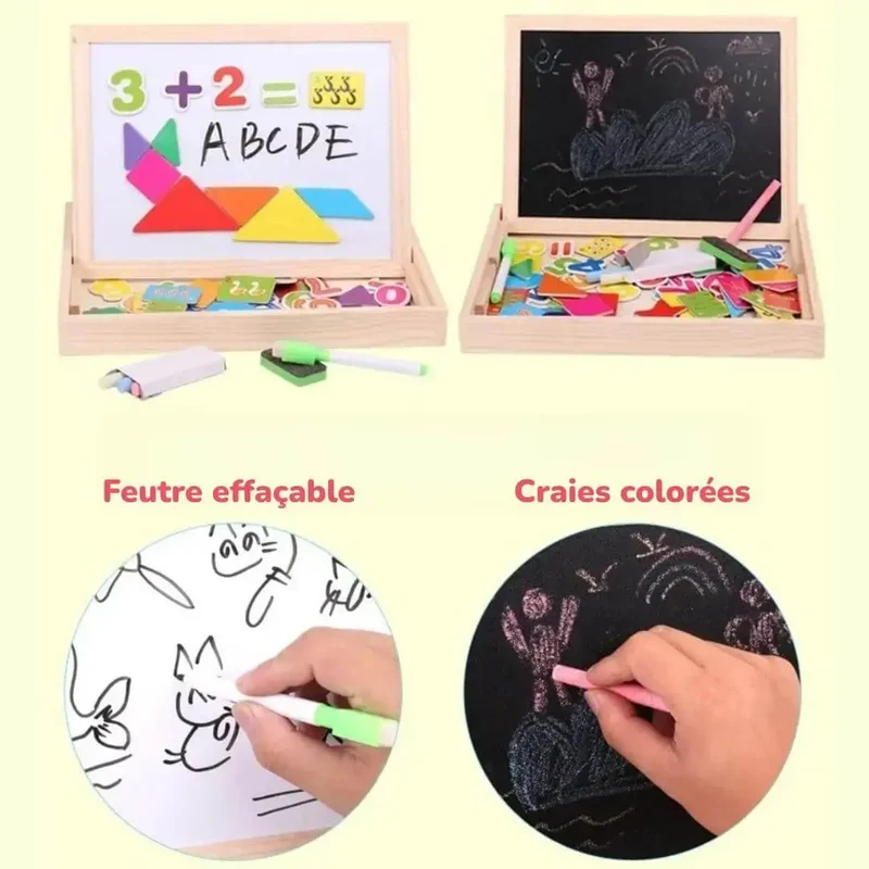 Puzzle Magnétique Double Face – CréaMagnet™