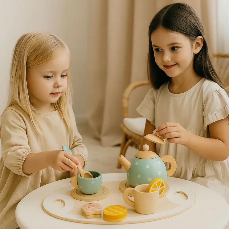 Dinette en Bois Service à Thé – TeaSet™