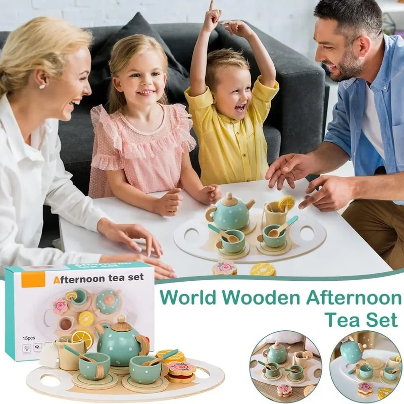 Dinette en Bois Service à Thé – TeaSet™