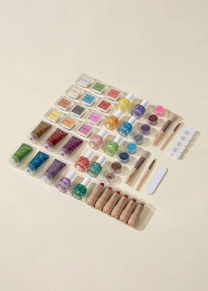 Premium Makeup Set & Vegan Leather Case - 50pcs