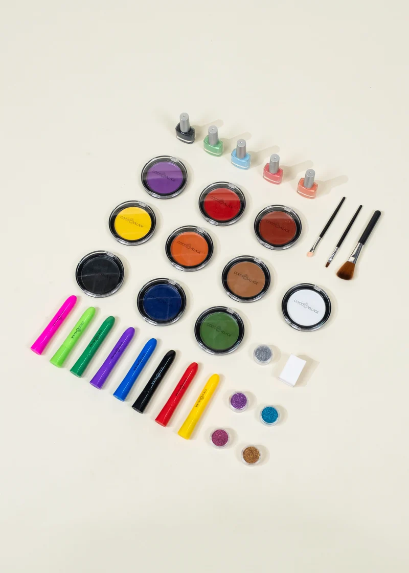 Premium Fantasy Makeup Set & Metallic Case - 35pcs