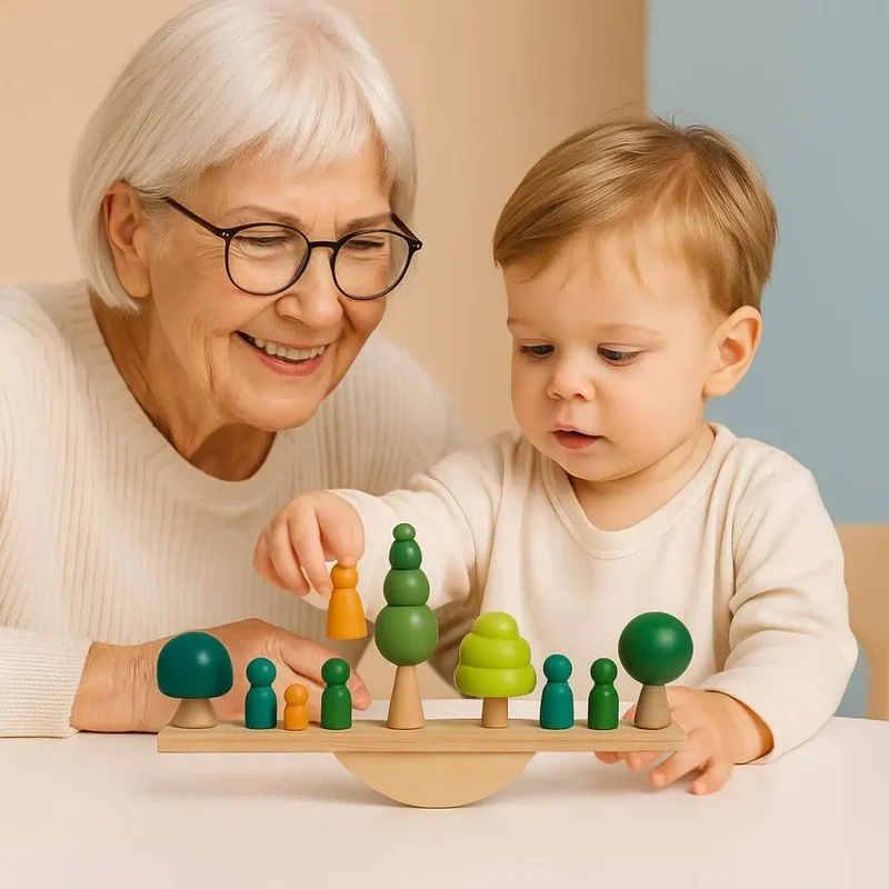 Jouet en Bois Bébé Équilibre – ForestBalance™