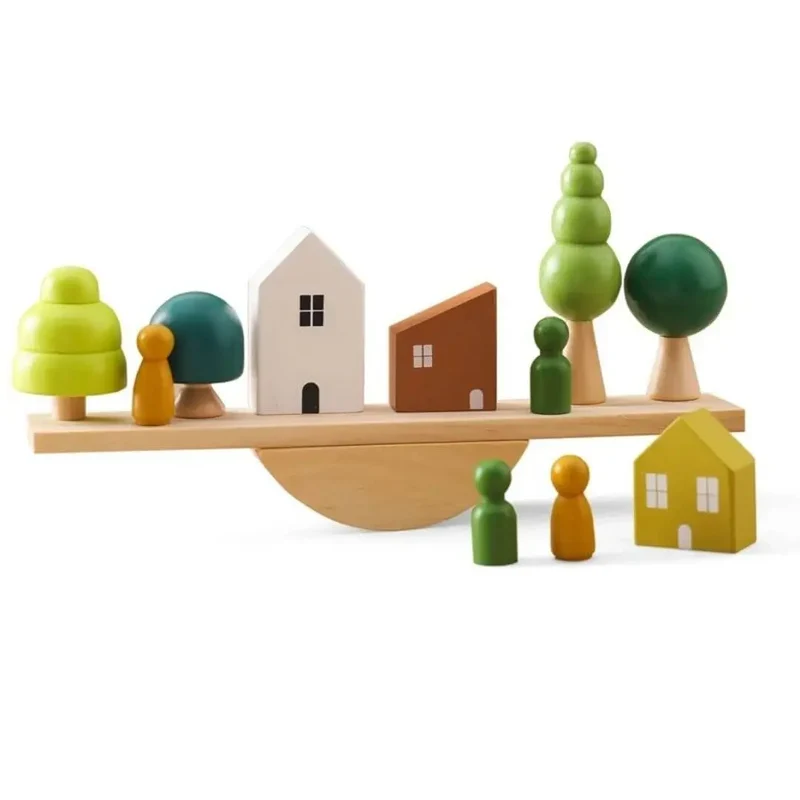 Jouet en Bois Bébé Équilibre – BalanceHouse™