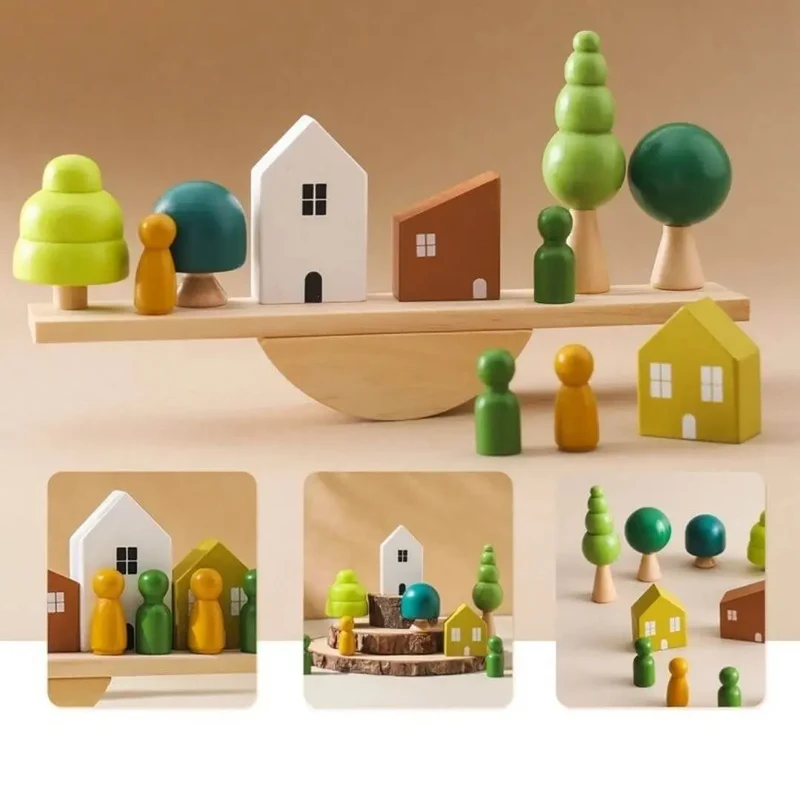 Jouet en Bois Bébé Équilibre – BalanceHouse™