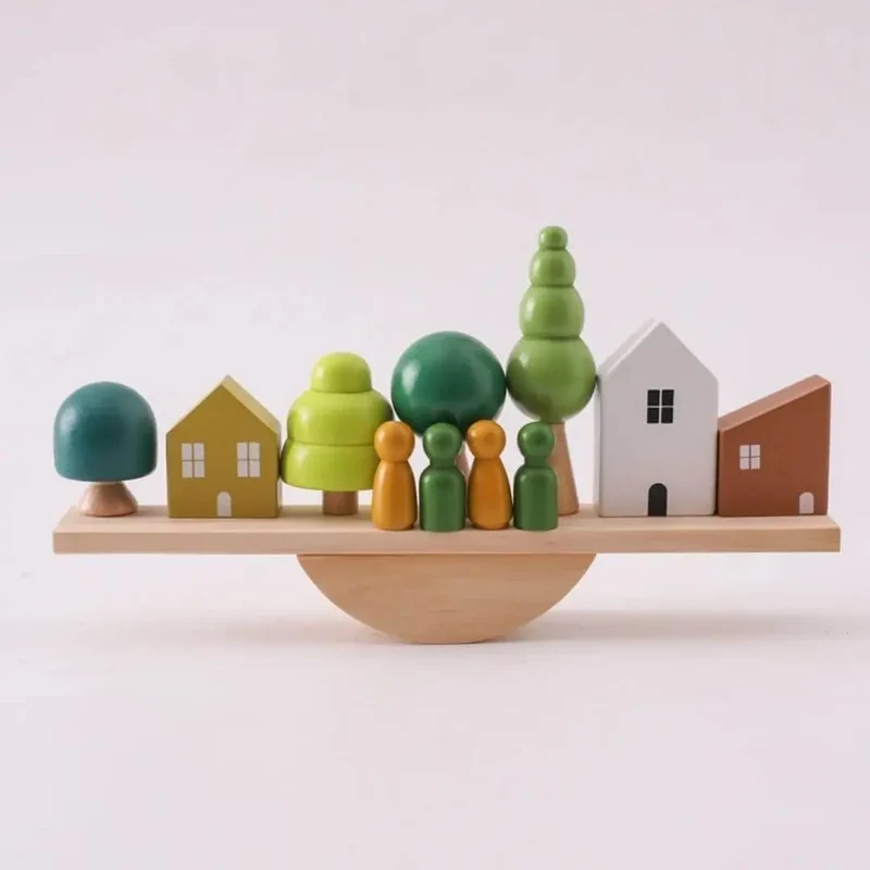 Jouet en Bois Bébé Équilibre – BalanceHouse™