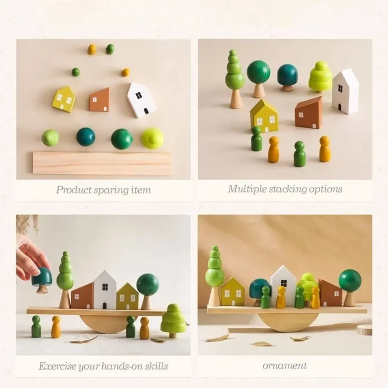 Jouet en Bois Bébé Équilibre – BalanceHouse™