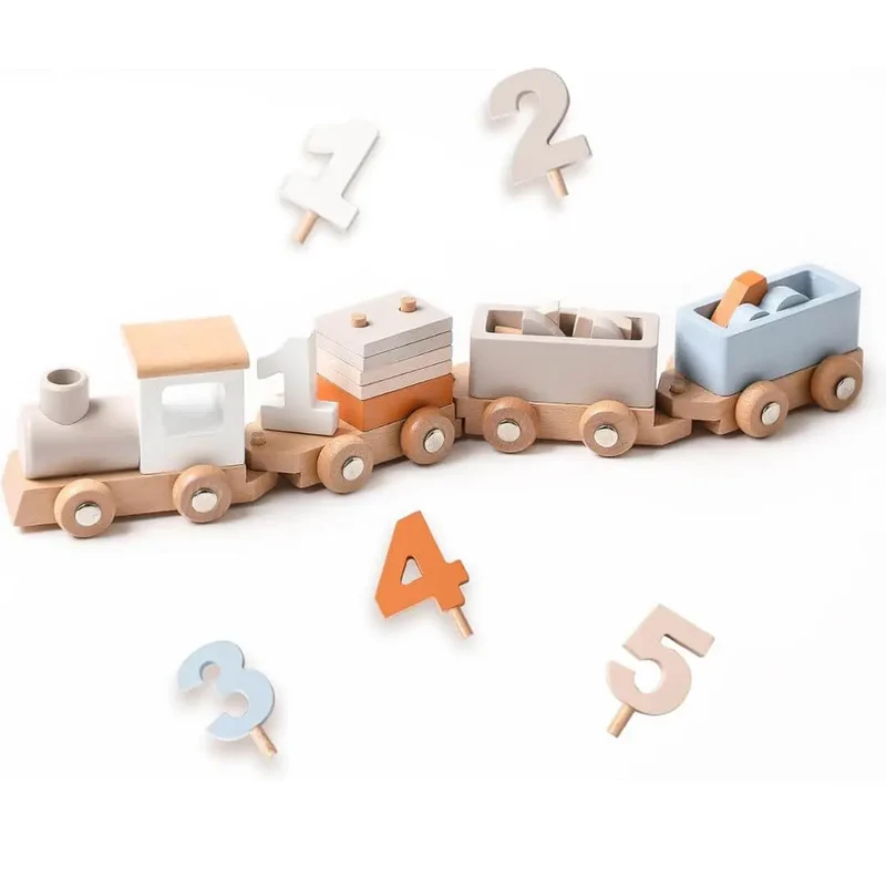 Train en Bois Montessori – NumberTrain™