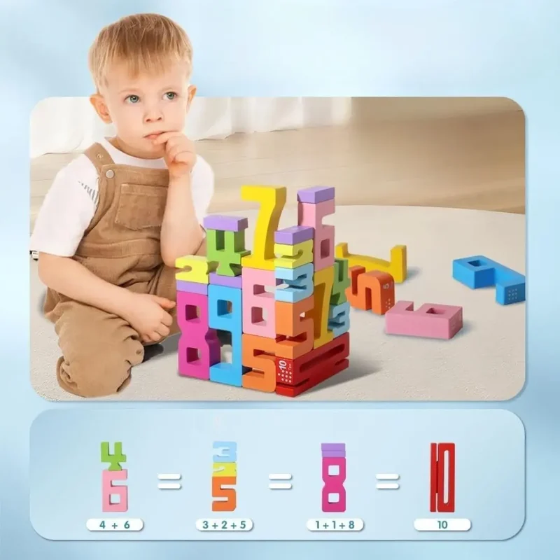 Jeu de Construction en Bois Montessori – Building Blocks™
