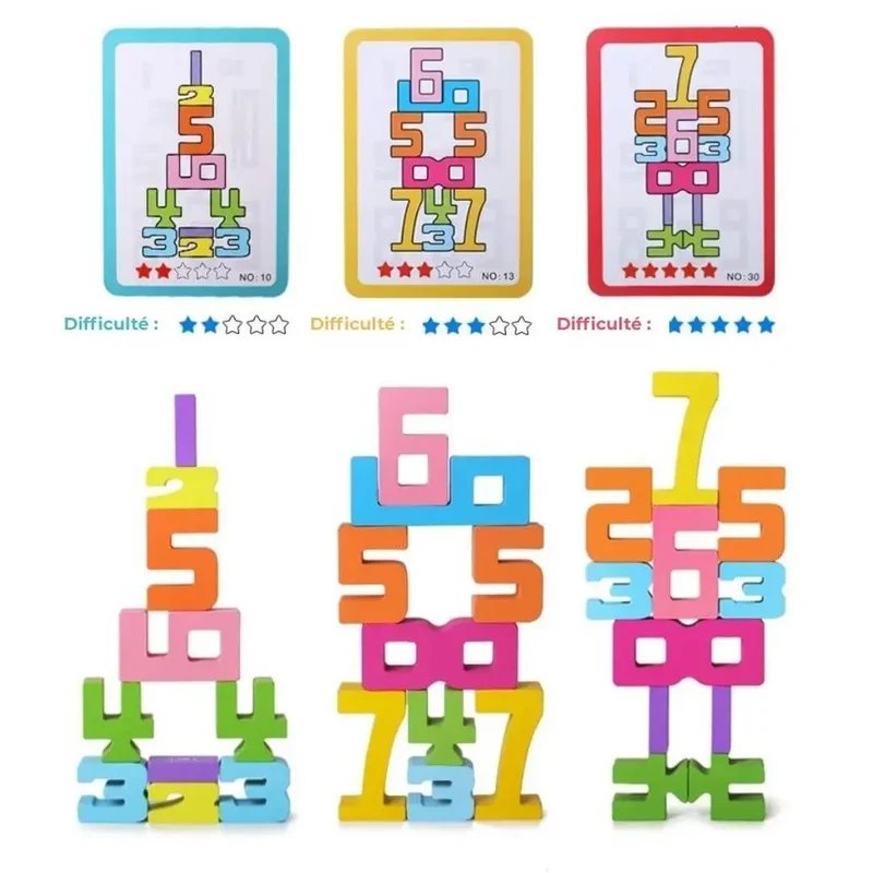 Jeu de Construction en Bois Montessori – Building Blocks™