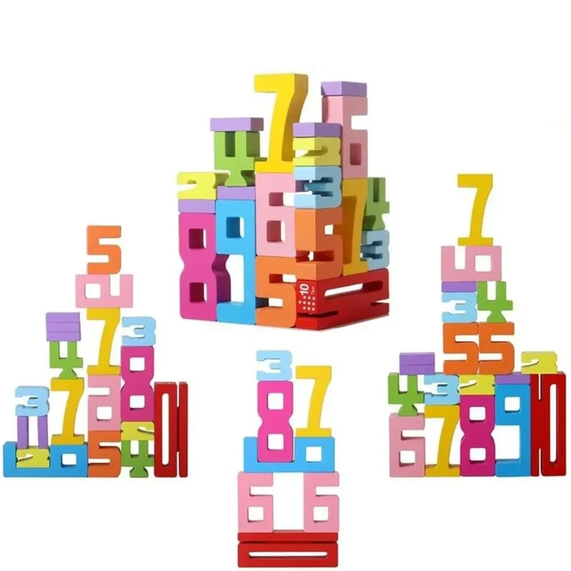 Jeu de Construction en Bois Montessori – Building Blocks™