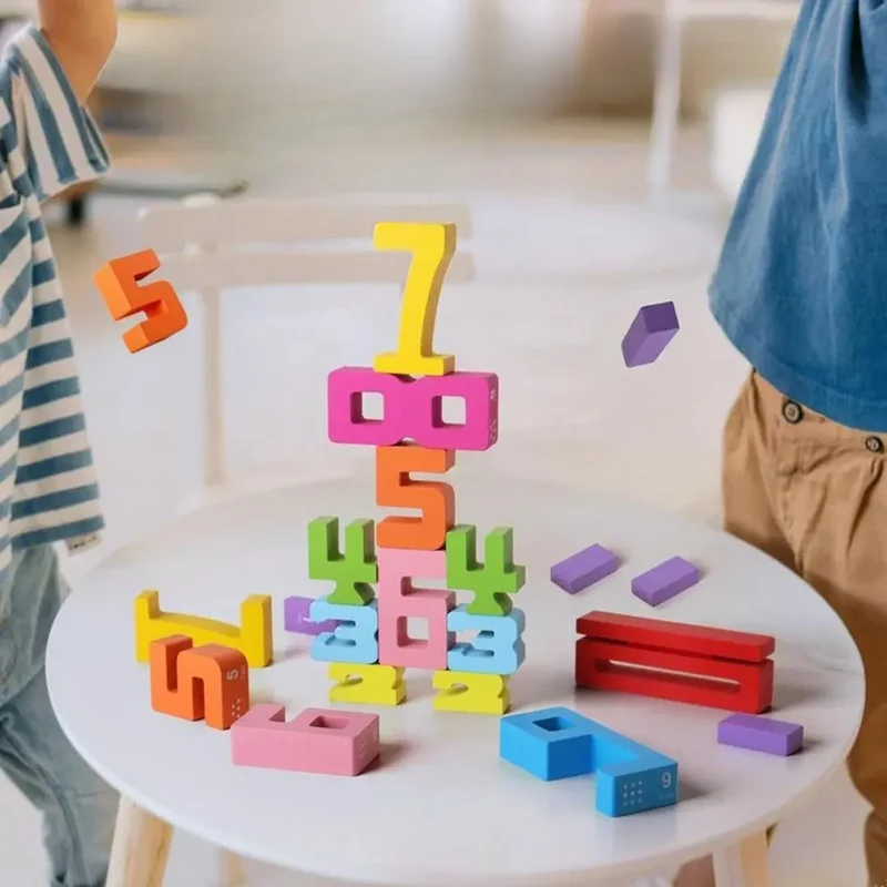 Jeu de Construction en Bois Montessori – Building Blocks™