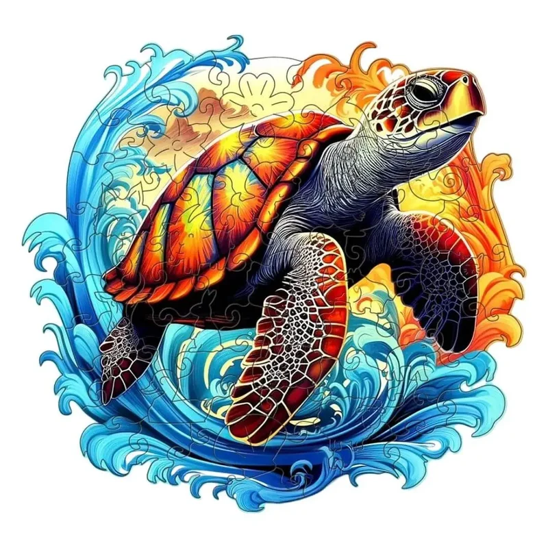 Puzzle en Bois Tortue – SeaTurtle™