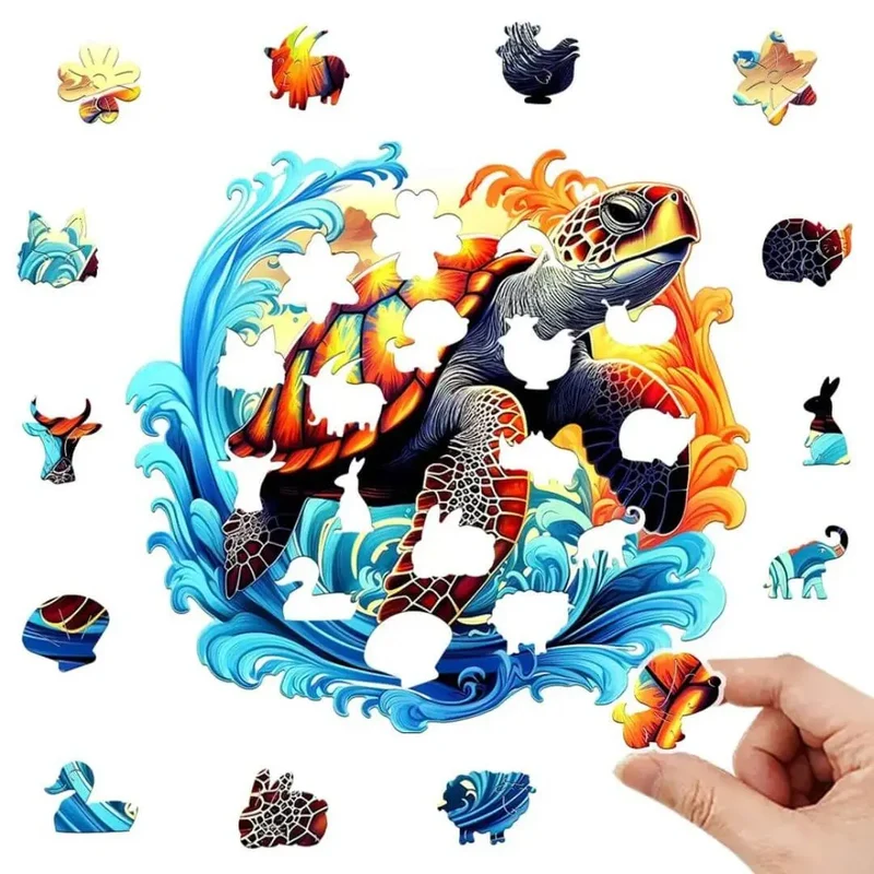 Puzzle en Bois Tortue – SeaTurtle™