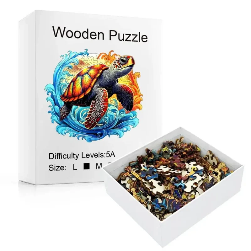 Puzzle en Bois Tortue – SeaTurtle™