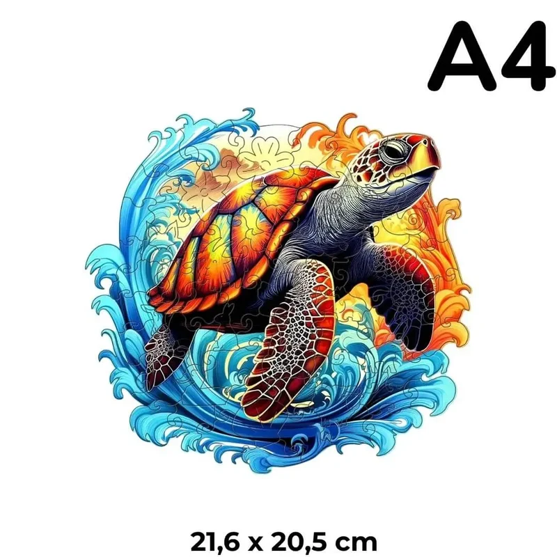 Puzzle en Bois Tortue – SeaTurtle™