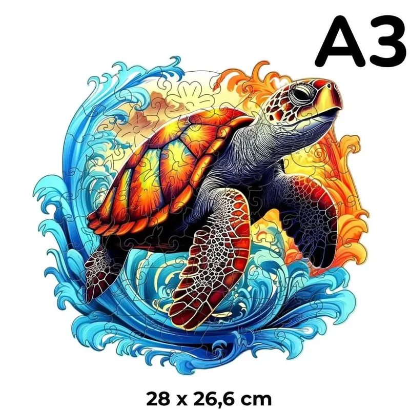 Puzzle en Bois Tortue – SeaTurtle™