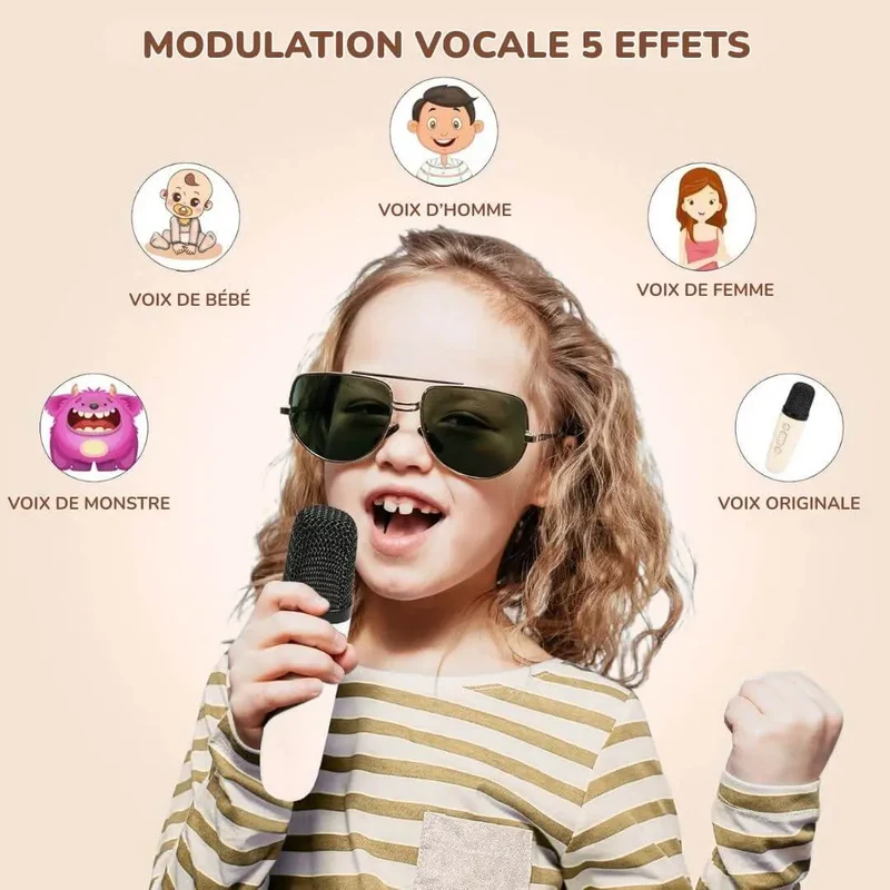 Karaoké Enfant avec Haut-Parleur LED – KidySound™