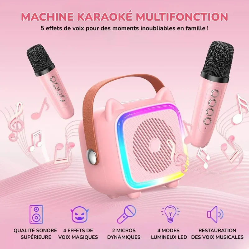 Karaoké Enfant Portable avec Microphone – MiniStar™