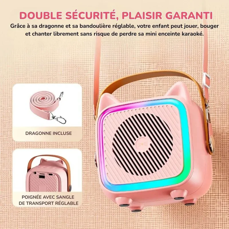 Karaoké Enfant Portable avec Microphone – MiniStar™
