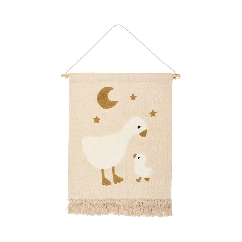 Wandkleed gans - Wit